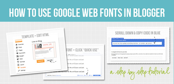 How to Use Google Web Fonts in Blogger