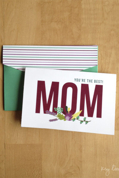 Printable Mothers Day Card