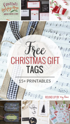 15 Free Christmas Gift Tags - Kendra John Designs