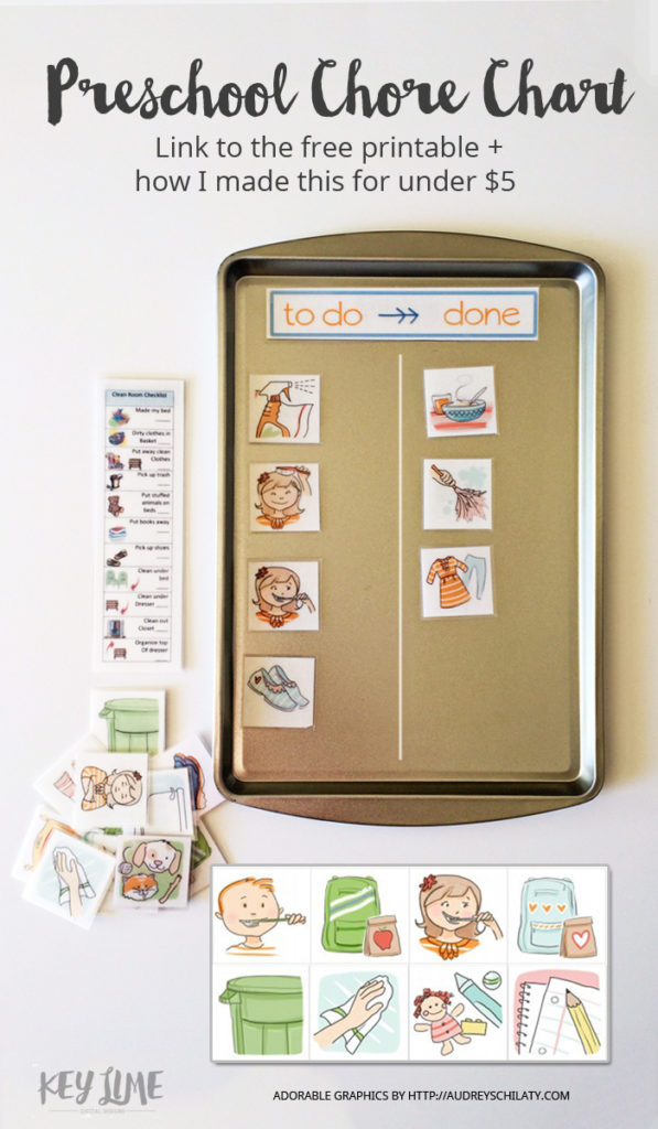 Preschool Chore Chart - Kendra John Designs