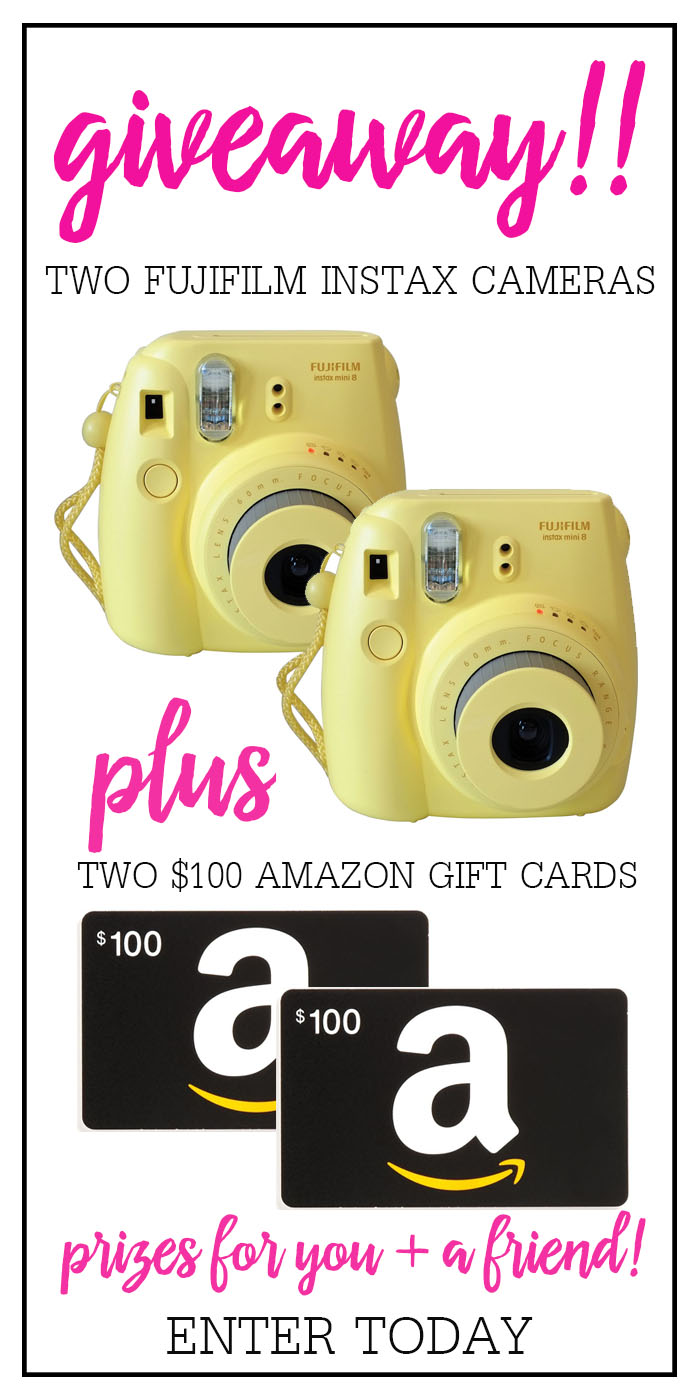 Instax + Amazon Gift Card Giveaway