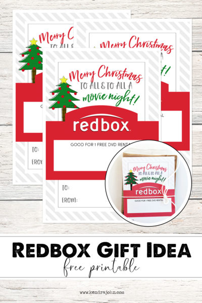 Redbox Christmas Gift Idea - Key Lime Digital Designs