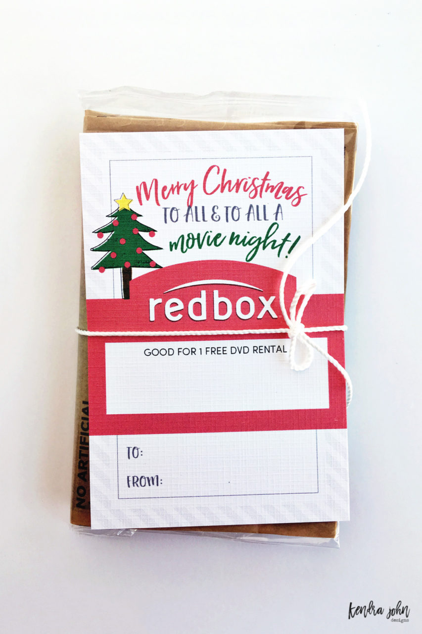 Redbox Christmas Gift Idea - Key Lime Digital Designs