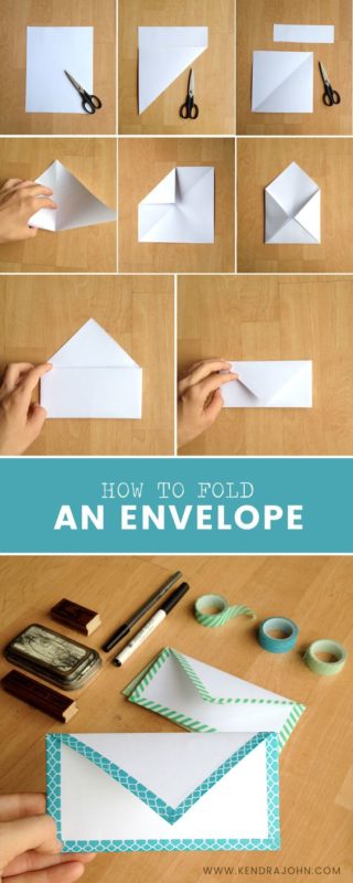 DIY Paper Envelope [Easy!] | Kendra John Designs