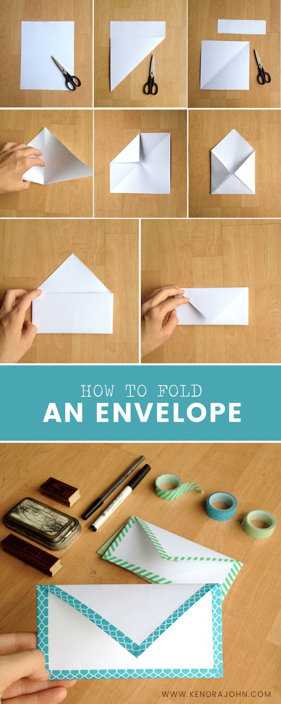 DIY Paper Envelope Easy Kendra John Designs