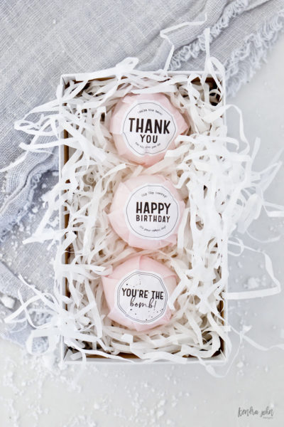 Bath Bomb Gift Tags