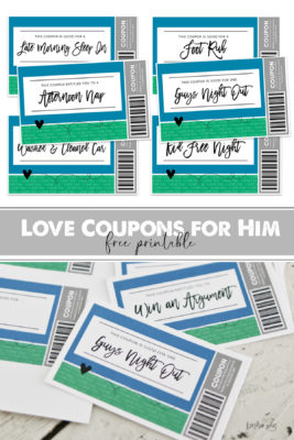 Love Coupons for Him