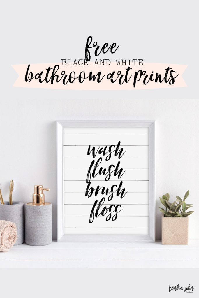 Free Bathroom Printables