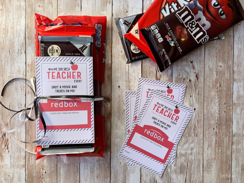 Free Redbox Teacher Appreciation Printable | Kendra John Designs