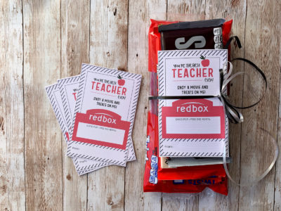 Free Redbox Teacher Appreciation Printable | Kendra John Designs