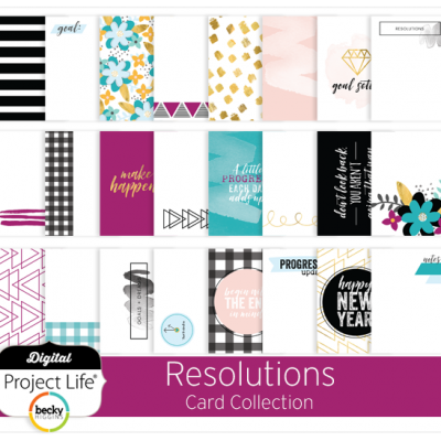 Resolutions Card Collection for Project Life